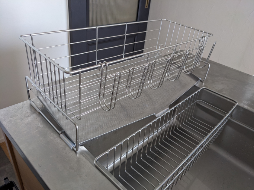 食器カゴ（下） オープンキッチンだけど水切りカゴを購入 | ウチ、リノベーションしま